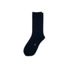 The Perfect Underwear bamboo crew socks in black, showing a single sock