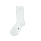 The Perfect Underwear bamboo socks in white, showing a clean product view of a folded pair on a white background.